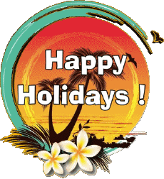 Messages Anglais Happy Holidays Fond Transparent 01 