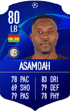 Multimedia Videospiele F I F A - Karten Spieler Ghana Kwadwo Asamoah 