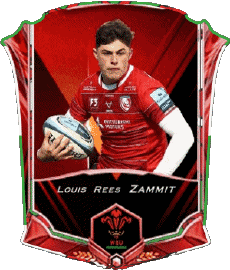 Sports Rugby - Joueurs Pays de Galles Louis Rees-Zammit 