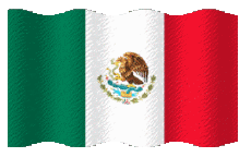 Flags America Mexico Waving 