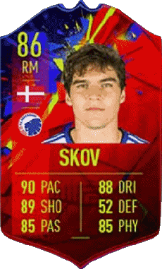 Multimedia Vídeo Juegos F I F A - Jugadores  cartas Dinamarca Robert Skov 