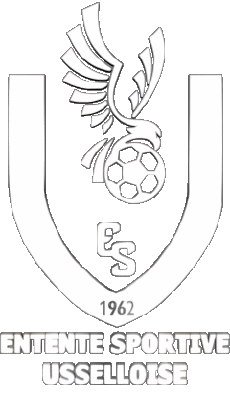 Sports FootBall Club France Logo Nouvelle-Aquitaine 19 - Corrèze ES Ussel 