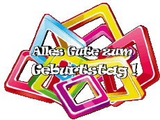 Nachrichten Deutsche Alles Gute zum Geburtstag Zusammenfassung - geometrisch 017 