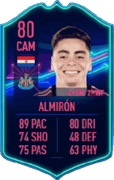 Multimedia Vídeo Juegos F I F A - Jugadores  cartas Paraguay Miguel Almirón 