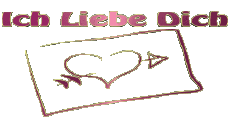 Messages Allemand Ich Liebe Dich Coeur 