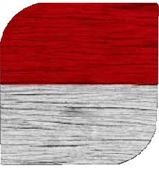 Bandiere Asia Indonesia Quadrato 