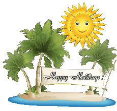 Messagi Inglese Happy Holidays Sfondo trasparente 21 