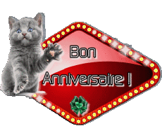 Mensajes Francés Bon Anniversaire Animaux 004 