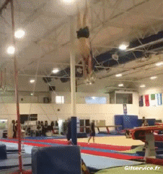 Humor -  Fun Sports Gymnastic il Falls - Fail 