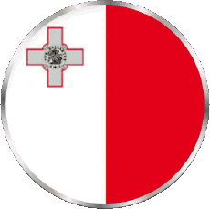 Bandiere Europa Malta Tondo 