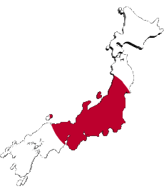 Banderas Asia Japón Mapa 