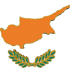 Banderas Europa Chipre Mapa 