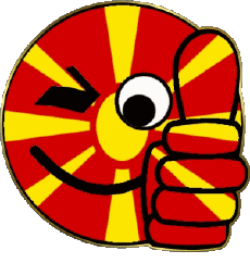 Flags Europe Macedonia Smiley - OK 