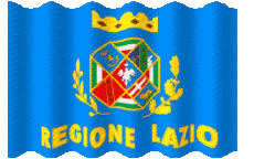 Flags Europe Italy Lazio Waving 