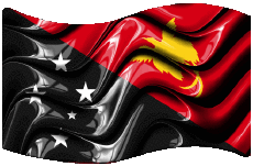 Flags Oceania Papua New Guinea Rectangle 