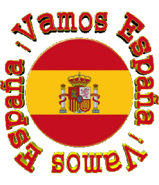 Messages Espagnol Vamos España Bandera 