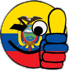 Flags America Ecuador Smiley - OK 