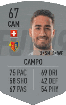 Multi Média Jeux Vidéo F I F A - Joueurs Cartes Suisse Samuele Campo 