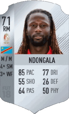 Multimedia Vídeo Juegos F I F A - Jugadores  cartas Congo Dieumerci Ndongala 