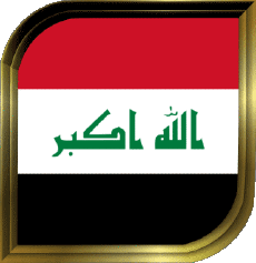 Flags Asia Iraq Square 