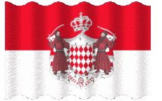 Drapeaux Europe Monaco Ondulation 