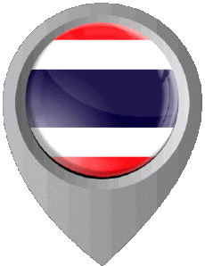 Flags Asia Thailand Location Pin 