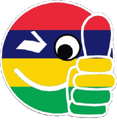 Banderas África Isla mauricio Smiley - OK 
