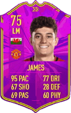 Videogiochi F I F A - Giocatori carte Galles Daniel James 