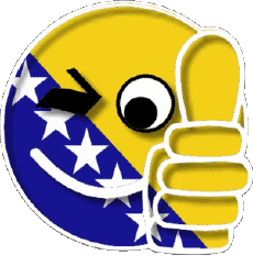 Banderas Europa Bosnia herzegovina Smiley - OK 