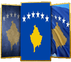 Drapeaux Europe Kosovo Forme 