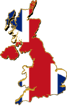 Banderas Europa Reino Unido Mapa 