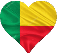 Banderas África Benin Diverso 