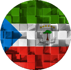 Drapeaux Afrique Guinée Equatorial Rond 