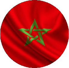 Fahnen Afrika Marokko Runde 