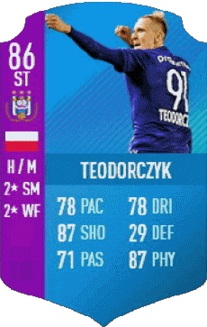 Multimedia Videogiochi F I F A - Giocatori carte Polonia Lukasz Teodorczyk 