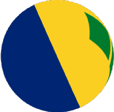 Flags America Saint Vincent and the Grenadines Sphere - Cube 