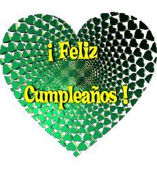 Mensajes Español Feliz Cumpleaños Corazón 009 