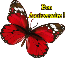 Messagi Francese Bon Anniversaire Papillons 004 