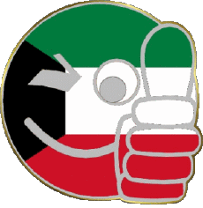 Bandiere Asia Kuwait Faccina - OK 