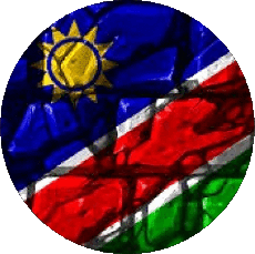 Fahnen Afrika Namibia Runde 