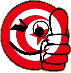 Flags Africa Tunisia Smiley - OK 