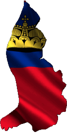 Drapeaux Europe Liechtenstein Carte 