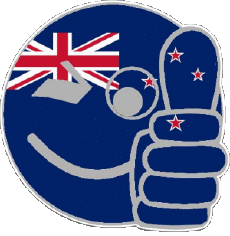 Drapeaux Océanie Nouvelle-Zélande Smiley - OK 