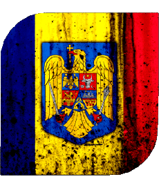 Flags Europe Romania Square 