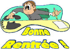 Mensajes Francés Bonne Rentrée Fondo transparente 08 