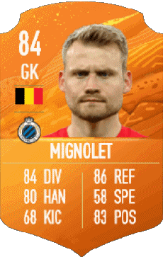 Multimedia Vídeo Juegos F I F A - Jugadores  cartas Bélgica Simon Mignolet 