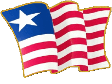 Fahnen Afrika Liberia Form 01 