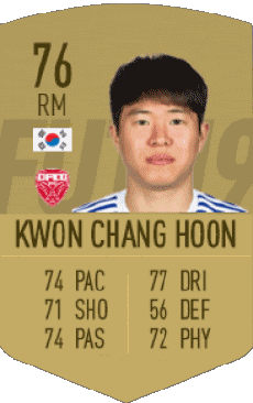 Multi Média Jeux Vidéo F I F A - Joueurs Cartes Corée du Sud Chang Hoon Kwon 