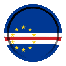 Drapeaux Afrique Cap Vert Rond - Anneaux 