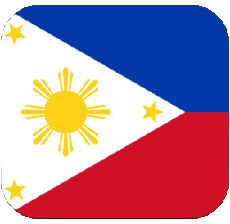 Bandiere Asia Filippine Quadrato 